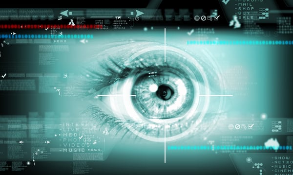 Digital image of womans eye. Security concept-1